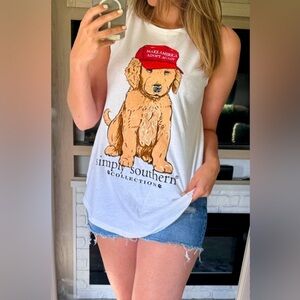 Simply Southern | Make America Adopt Tank | Size Large | NWT